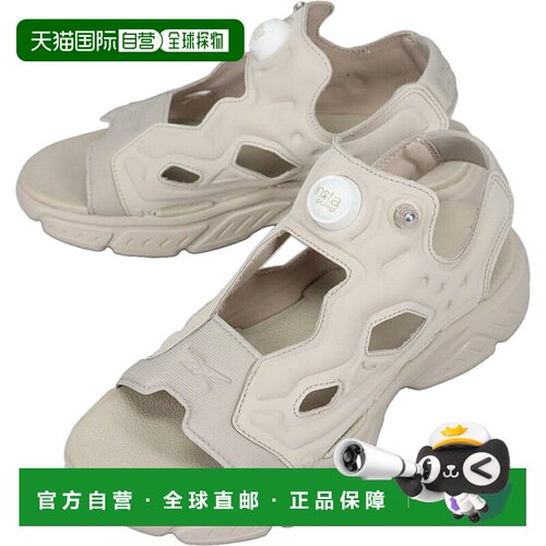 日本直邮锐步女士 Instapump Fury 凉鞋米色/米色/粉笔白10025111