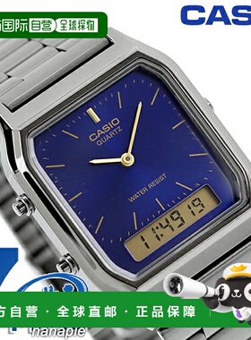 日本直邮卡西欧 CASIO 石英电池供电 AQ-230GG-2A 复古海外款中性