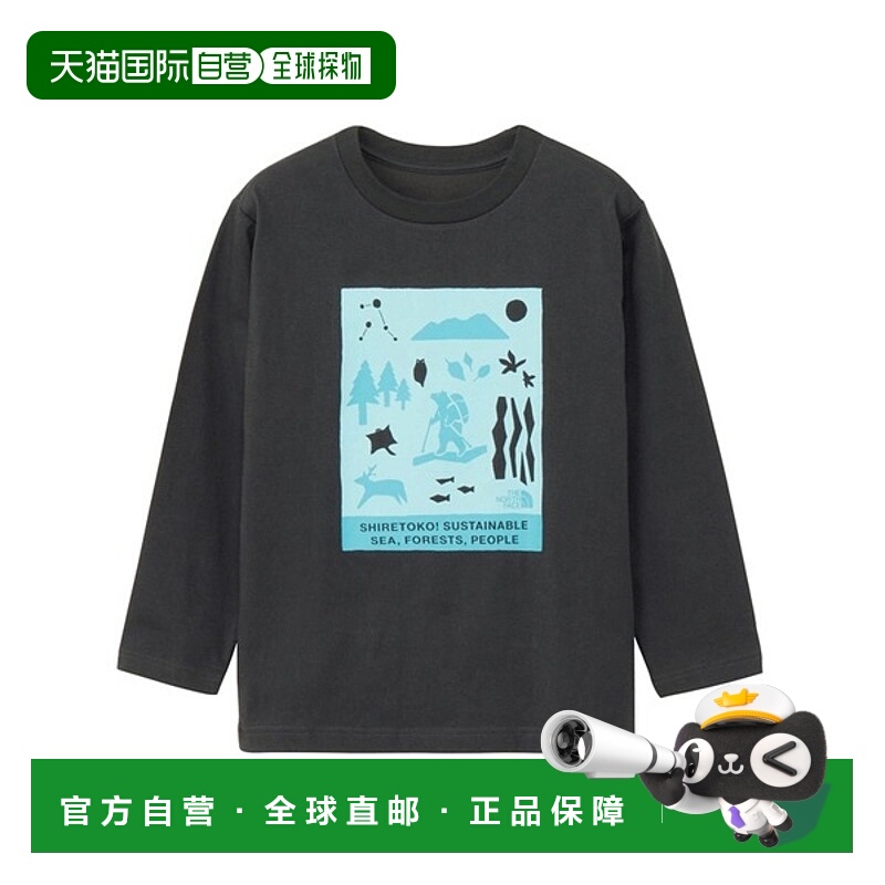 日本直邮THE NORTH FACE 幼儿长袖 Shiretokotoko T恤 NTT82530ST