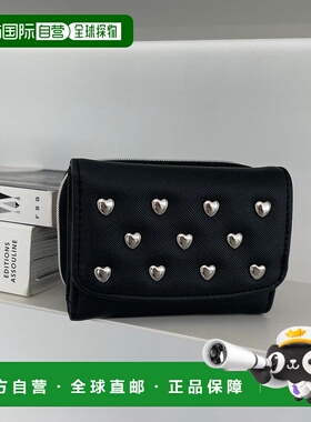 1h可退 日本直邮WEGO 女士心形铆钉钱包 LG25SS03G0038新款