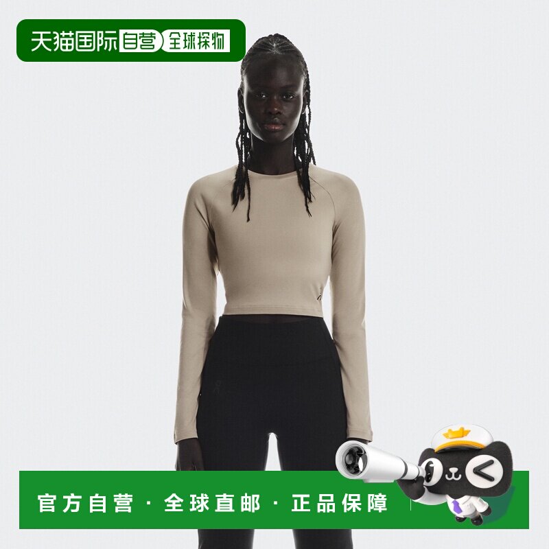 日本直邮On昂跑  Studio Long-T Crop 短款长袖运动舒适 T恤 女款图片