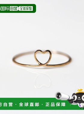 1h可退 日本直邮cui-cui K10YG 黄金 心形 华丽 戒指 756110