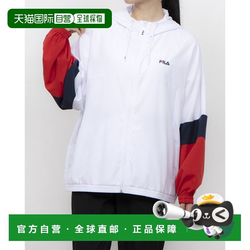 日本直邮FILA 女士弹力交叉夹克 FDFGW9013（白色）斐乐户外外套,户外/登山/野营/旅行用品,冲锋衣,淘宝优惠券,粉丝福利购,淘宝优惠卷