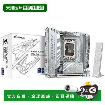 【日本直邮】技嘉 B860I AORUS PRO ICE - 英特尔白色 Mini-ITX