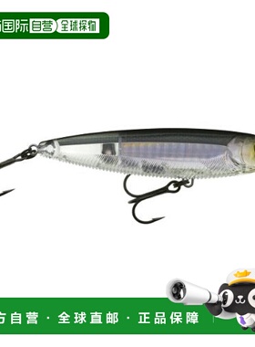 【日本直邮】DUEL 路亚饵 铅笔饵 3D F100mm16g-三棱银黑 钓鲈鱼