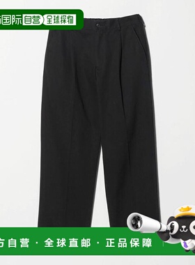 1h可退 日本直邮green label relaxing 棉质斜纹布单褶W4宽松长裤