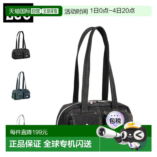 日本直邮Lee 女士轻便旅行迷你波士顿包AGYNESS 款黑/蓝320-5512