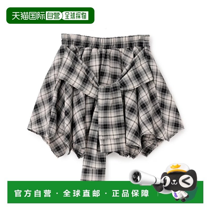 1h可退 日本直邮LOVETOXIC 女装 宽松格纹高腰半身裙 双色可选春,女装/女士精品,休闲裤,淘宝优惠券,粉丝福利购,淘宝优惠卷