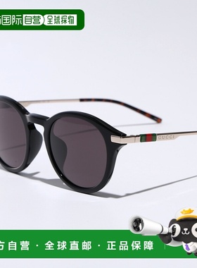 日本直邮GUCCI 男士 GG1890SA 波士顿风格太阳镜全框设计黑色金色