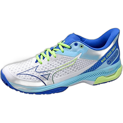 【日本直邮】Mizuno美津浓 轻网球鞋OC 白蓝莱姆 23cm2E 61GB2272