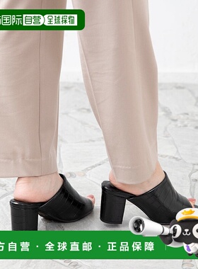 日本直邮Menue 办公室换穿用办公穆勒凉鞋 7cm 跟 [ME8623BW01805