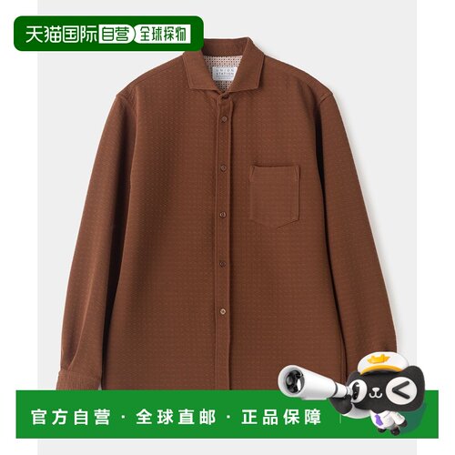 日本直邮UNION STATION 男士 半宽领弹力水洗棉质衬衫 M0863FBC40