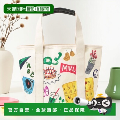 1h可退 日本直邮MUVEIL 女士 落 graffiti 打印托特包 宽敞实用设