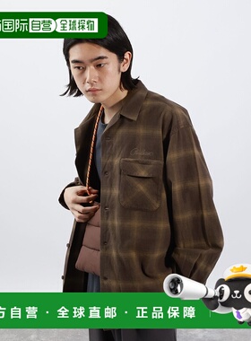 1h可退 日本直邮PENDLETON男装别注宽松格子开领衬衫 腰部口袋设