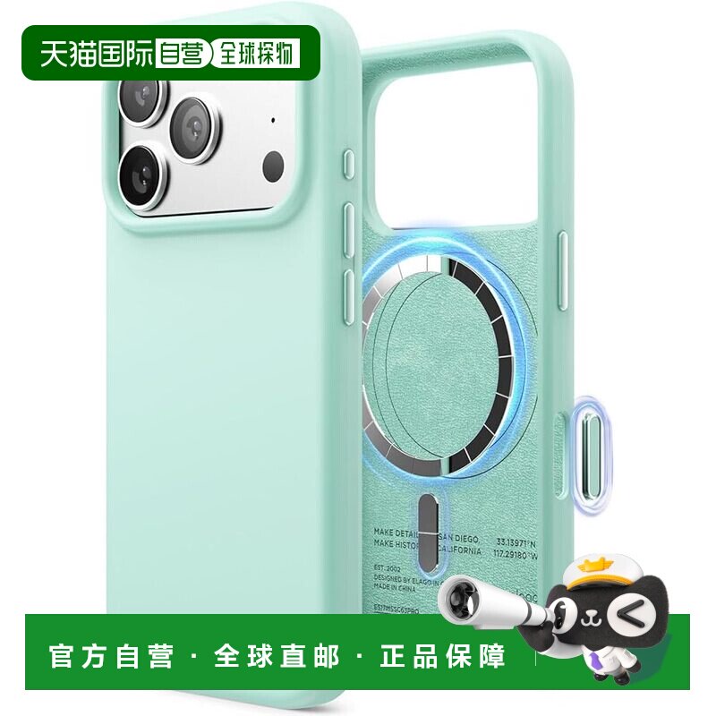 【日本直邮】elago iPhone 17 Pro MagSafe硅胶耐冲击手机壳 水蓝图片