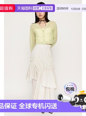 日本直邮SLY 不对称褶边短裙 [SL3994EW023599]半身裙a字裙