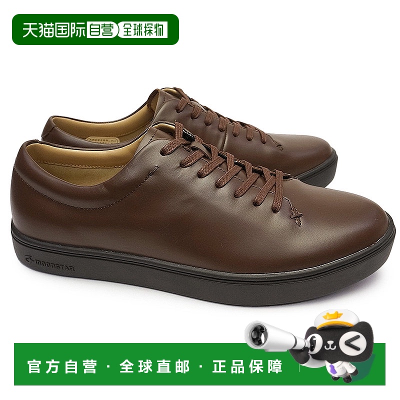 日本直邮Moonstar 防水抗菌男鞋 Gentry GE102 皮革运动鞋 4E 宽