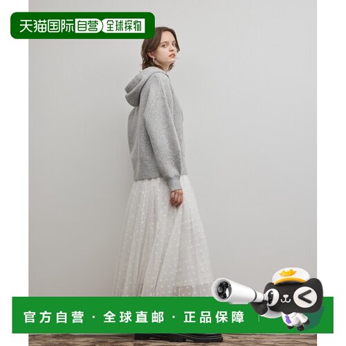 日本直邮GRACE CONTINENTAL 毛绒圆点百褶裙裙子 [715950511]