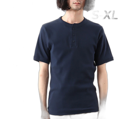 日本直邮Hanes T恤短袖男士 Hanes BEEFY-T 亨利领纯色内衬衬衫上