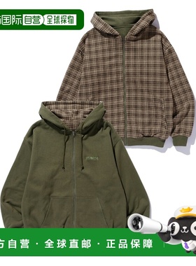 付款1h内可退 日本直邮XLARGE 男女同款 双面穿连帽卫衣 10126101