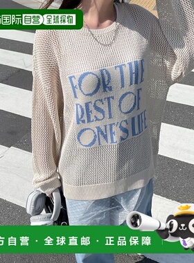 1h可退 日本直邮WEGO女士夏季新款大号松身网眼针织衫 WE24SM05L0