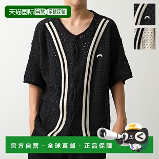 日本直邮ASKYURSELF Ask Yourself 羊毛衫禁止针织棒球衫男士针织