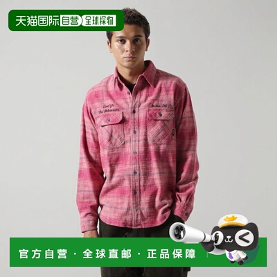 日本直邮BLEACH WASHED NEP CHECK SHIRT 黄石绿 格子衬衫