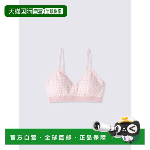日本直邮GU 布拉莱特（格纹）（无钢圈）CZ吊带内衣文胸
