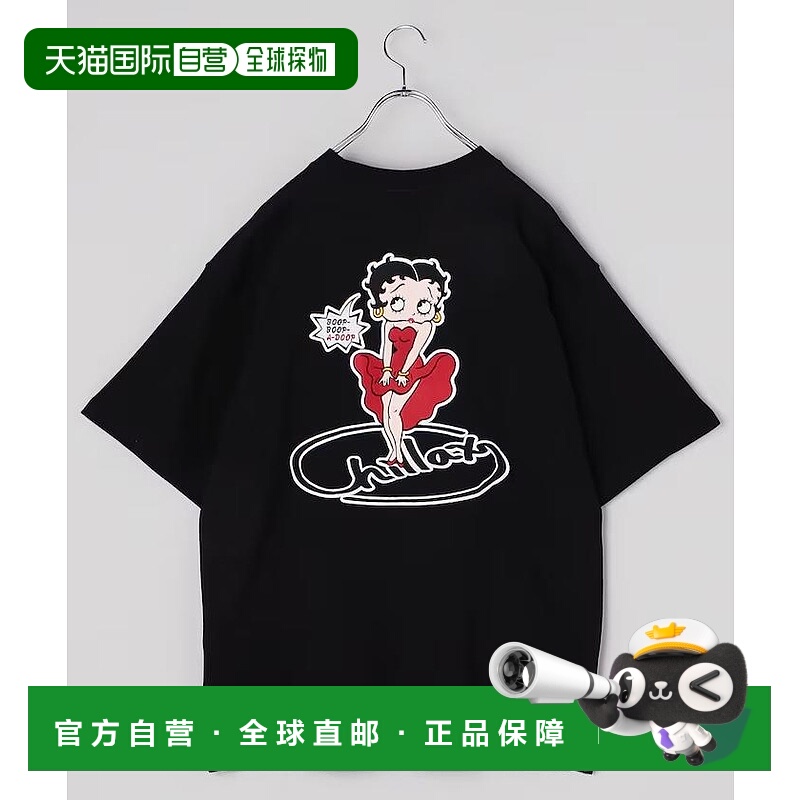 1h可退 日本直邮chillax 男士贝蒂图案印花宽松短袖T恤 242CL1ST1