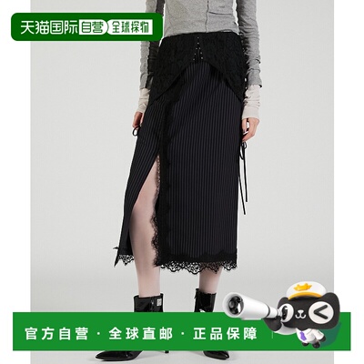 1h可退 日本直邮PRANK PROJECT 女装 2WAY蕾丝中长裙 立体剪裁 显