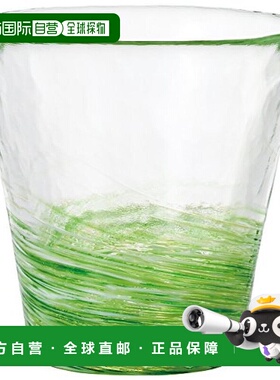 【日本直邮】ADERIA12色津轻玻璃杯绿色260ml1只装日本制 F-71450