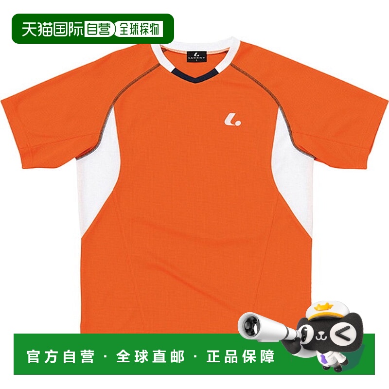 日本直邮LUCENT Uni Game 衬衫无领橙色网球 XLH3032 短袖