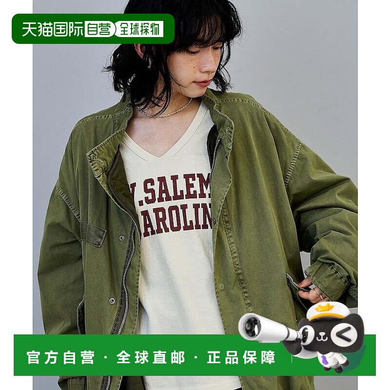 1h可退 Freak's Store 女士 做旧短款M65夹克 工装外套（含内胆）