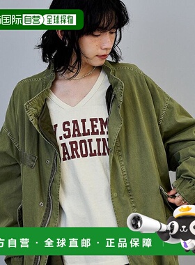 1h可退 Freak's Store 女士 做旧短款M65夹克 工装外套（含内胆）