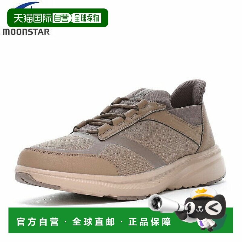 日本直邮Moonstar 男士步行运动鞋宽 4E抗菌防臭易于穿脱脚垫 SPL
