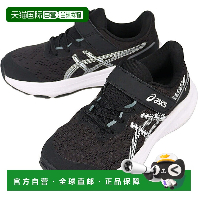 日本直邮ASICS 儿童 GT-1000 13 PS 运动鞋黑色/白色1014A344-003