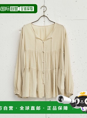 1h可退 日本直邮DOUX ARCHIVES女装轻盈层叠设计感宽松衬衫 25326