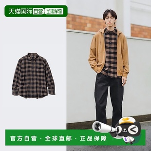 日潮跑腿UNIQLO优衣库 法兰绒衬衫格纹男女兼用 03 GRAY 3XL 4701