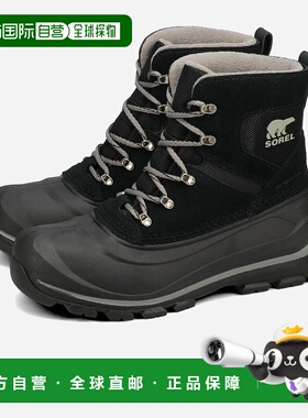 日本直邮SOREL BUXTON 蕾丝靴 WPSorel Buxton 蕾丝防水靴男士黑/