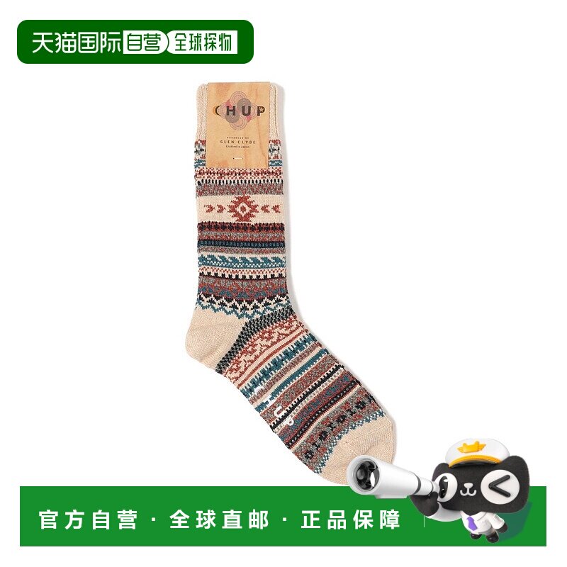 1h可退 日本直邮CHUP 男士 保暖配色袜 罗袜 低帮鞋款推荐 114303