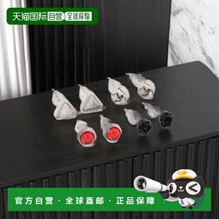 日本直邮tiny 一对耳环 女装 树脂合金钛 606772 玫瑰造型 1h可退