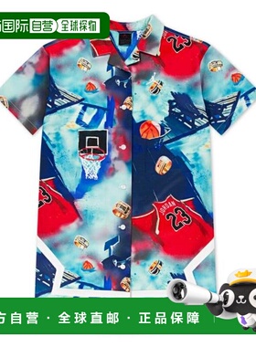 日本直邮JORDAN BROOKLYN DRESS 半袖印花衬衫 [45D811-572(Jr)]