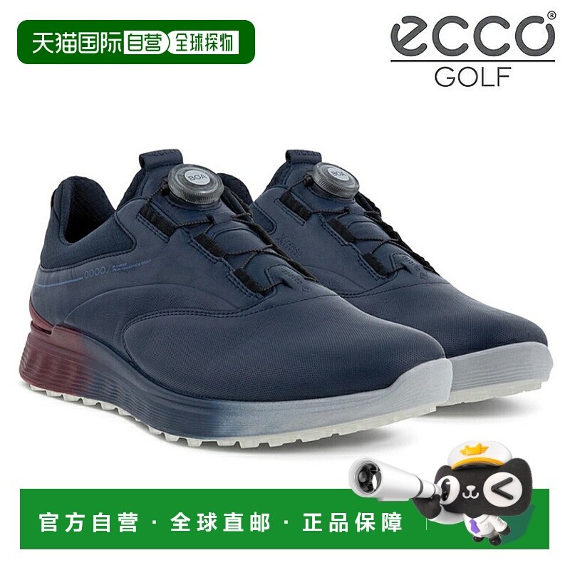 日本直邮ECCO S-Three Boa 男士防水无钉高尔夫球鞋102954）
