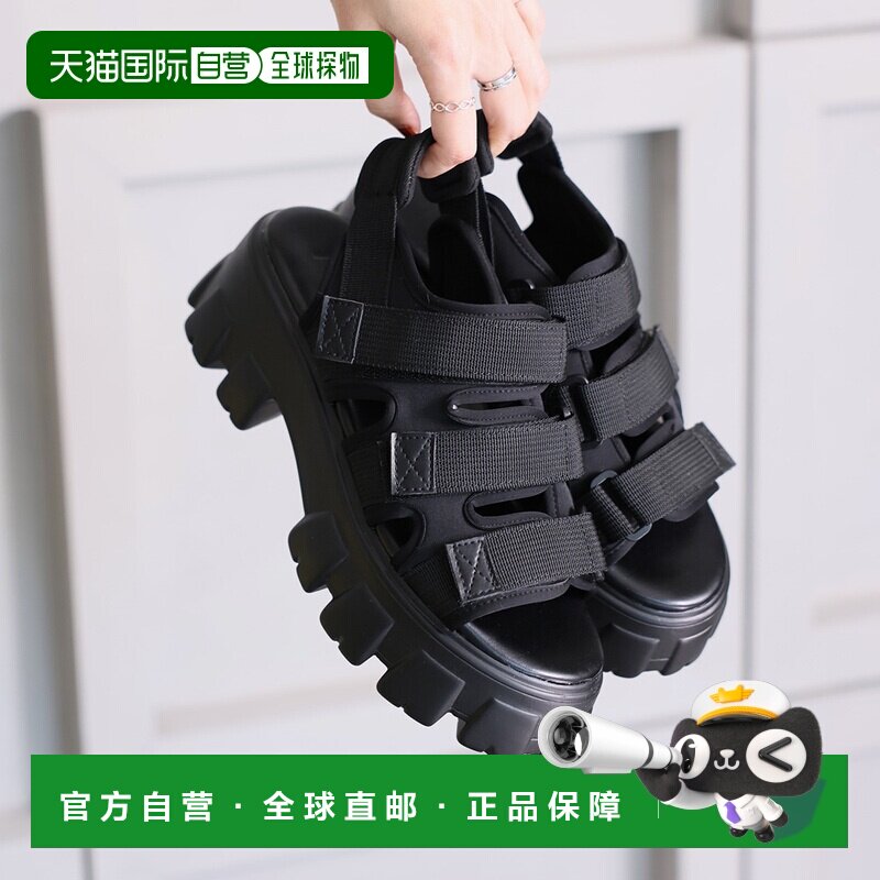 日本直邮Vivienne Westwood 三重魔术贴老爹运动凉鞋（黑色）