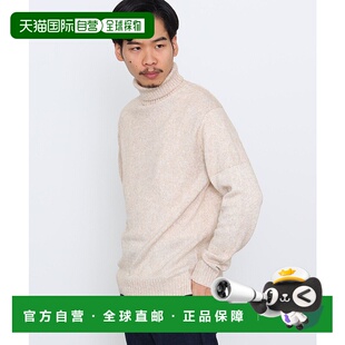 混色龟脖针织衫 针织衫 24FW XL可手洗 内搭 日本直邮BEAMS