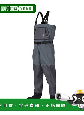 日本直邮Daiwa 涉水袜 SBW-4003S 紧身长筒袜 涉水袜圆头灰色 M