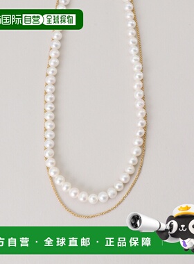 1h可退 日本直邮jour couture 女士 淡水珍珠+14K包金长链项链 26