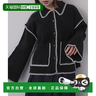 自营 SENSE OF PLACE 牛仔拼接外套 休闲外套潮流穿搭 高级感针织