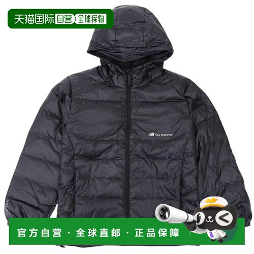 日本直邮New Balance 男女羽绒服黑色UNI FLYING PERTEX 轻便连帽