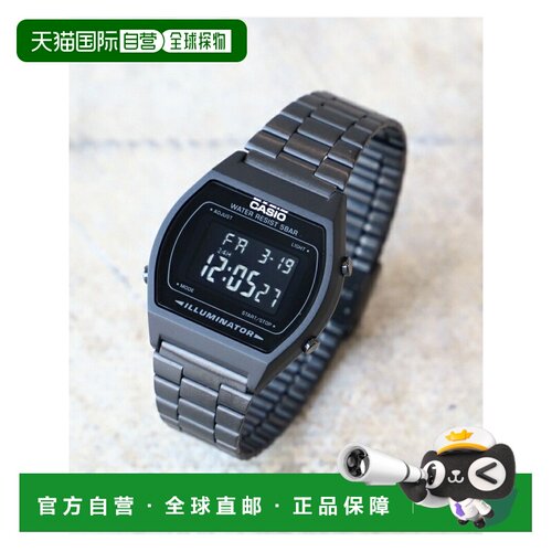 日本直邮CASIO 数字手表 B640WB-1BJF 手表 黑色